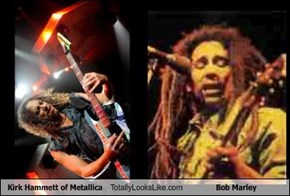 Kirk Hammett of Metallica Totally Looks Like Bob Marley