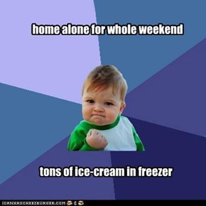 home alone for whole weekend