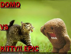 DOMO VS KITTY!! EPIC