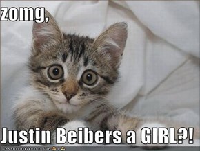 zomg,  Justin Beibers a GIRL?!