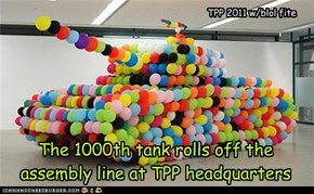 The 1000th tank rolls off the assembly line at TPP headquarters