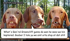 What'z Gen'ral Greencliff gunna do wen he seez we bin kaptered. Goober I tole yu we aint orta stop at dat still