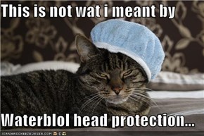 This is not wat i meant by  Waterblol head protection...