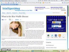 Blue Waffle Article Ad Fail