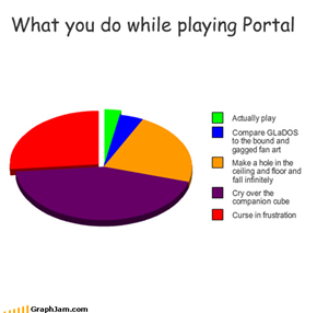 What you do while playing Portal