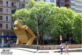 Hacked IRL: Giant Box Man WIN