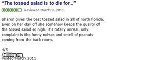 Restaurant review FAIL