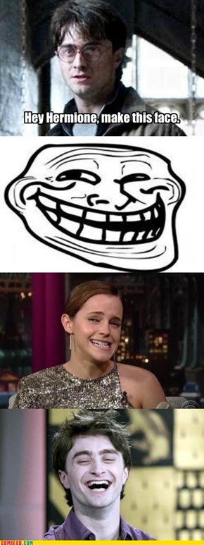 Harry Sees Her Trollin'