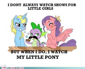 Spike is a brony too!