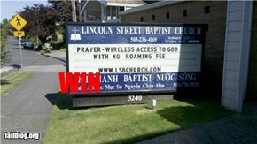 Church Sign Win