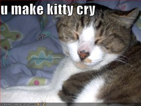 u make kitty cry