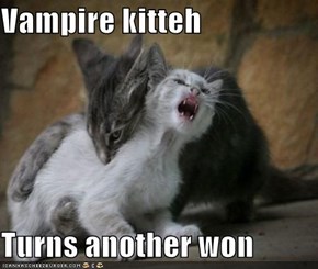Vampire kitteh  Turns another won