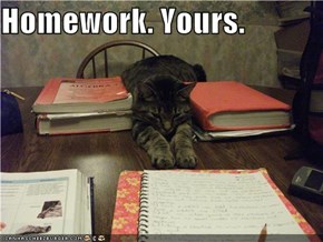 Homework. Yours.