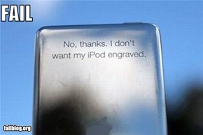 CLASSIC: iPod Engraving FAIL