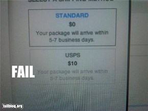 Shipping Option FAIL