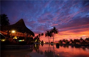 Sunset in Tahiti