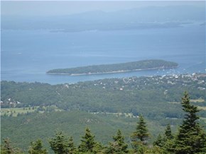 Bar Harbor, Maine, Seen from top of Cadillac Mt.