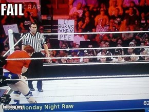 Wrestling Sign FAIL