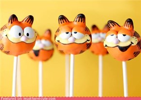 Epicute: Garfield Cake Pops