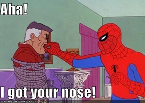Aha!   I got your nose!