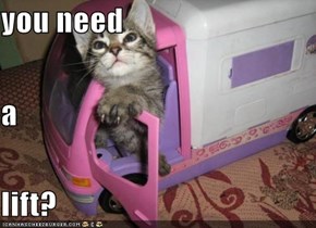 you need a lift?