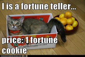 I is a fortune teller...  price: 1 fortune cookie