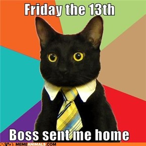 You're Bad Luck Today, Business Cat!