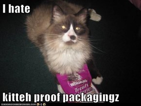 I hate   kitteh proof packagingz