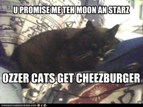 No cheezeburgers in space