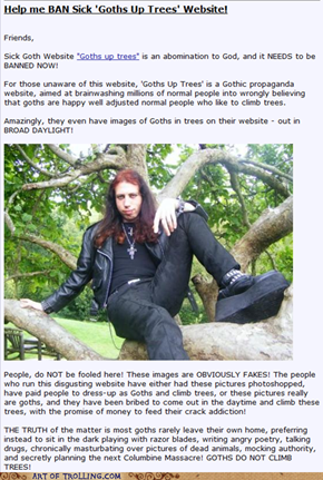 Goths Have No Business Communing With Nature