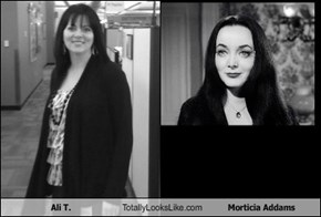 Ali T. Totally Looks Like Morticia Addams