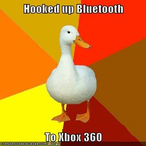 Hooked up Bluetooth  To Xbox 360
