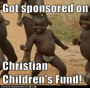 Got sponsored on  Christian Children's Fund!
