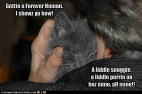 Gettin a Forever Human.  I showz yu how!