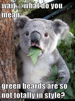 wait.... what do you mean  green beards are so not totally in style?