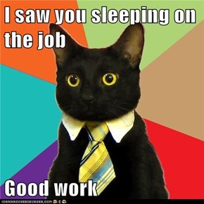 Business Cat: Let's Give This Guy a Raise!
