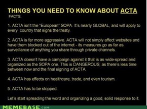 ACTA: SOPA, European Style