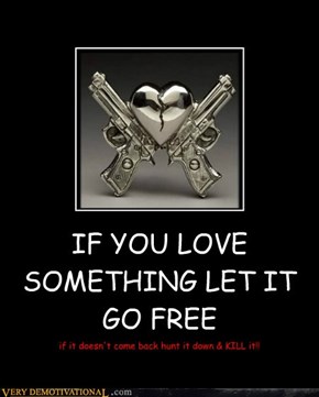 IF YOU LOVE SOMETHING LET IT GO FREE