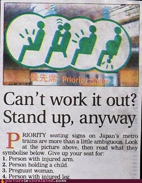 Priority Seats for Boners