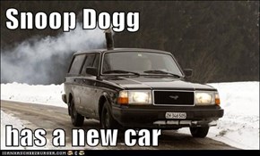 Snoop Dogg  has a new car