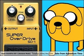Super OverDrive SD-1 (Dawsons Music) Totally Looks Like Jake from Adventure Time