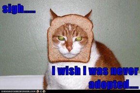 sigh.....  i wish i was never adopted....