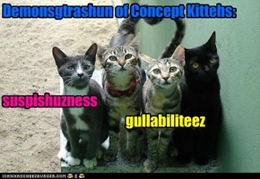 Demonsgtrashun of Concept Kittehs: