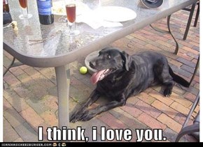 I think, i love you.