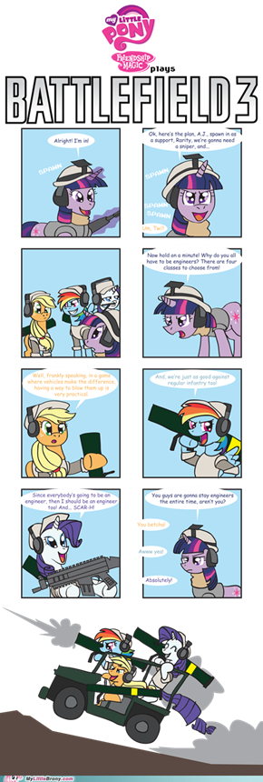 Ponies play BF3