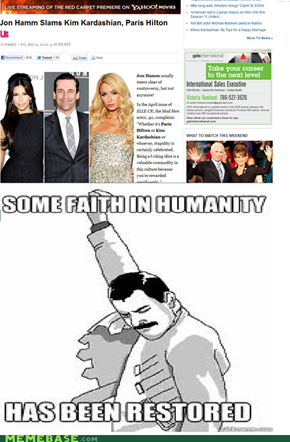 All hail Jon Hamm!