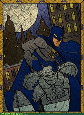 Batman Stained Glass
