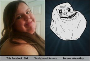 This Facebook  Girl Totally Looks Like Forever Alone Guy