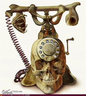 Skull Desk Phone