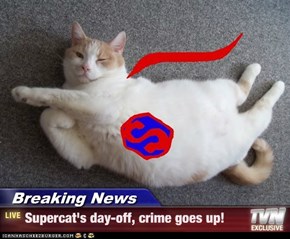 Breaking News - Supercat's day-off, crime goes up!